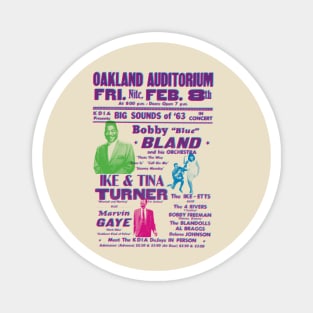 Bobby Bland Ike and Tina Turner concert poster Magnet